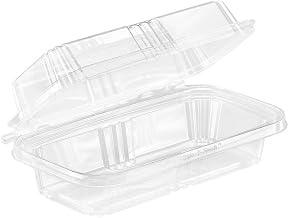 Inline Plastics Safe-T-Fresh Grab and Go Food Container, Clear Plastic, Safe-T-Guard Tear Strip Lock Lid, 150 Pack