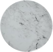 Delfin Serving Disk Round Light Marble-Look Melamine - 11" Dia x 3/4 H