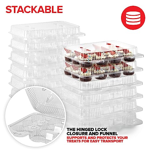 Stock Your Home 240 / 7.65 x 2 x 2 inches / Clear Cupcake Carriers