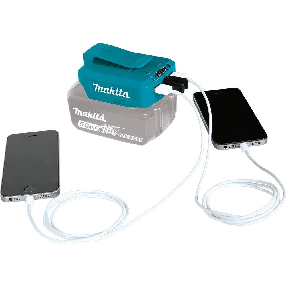 18V LXT® Lithium-Ion Cordless Power Source by Makita – 18V, plastic, Teal, Model ADP05