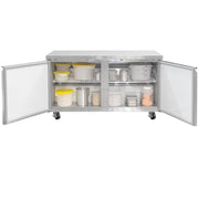 60 1/5" W Undercounter Refrigerator w/ (2) Sections & (2) Doors by MOTAK – 63.39x32.68x38.58, In Description, Check Images, Model MUR-60-X