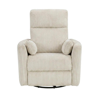Corduroy Swivel Glider Recliner with 360-Degree Swivel by Starlight Canyon Home – Corduroy, Beige