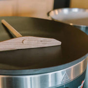 Commercial Gas Crepe Maker by Krampouz – Single Cooking Plate, Stainless Steel, Grey, Model CGBIP4