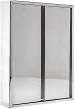 HUBERT Chrome Block Style Sign Holder - 8 1/2" L x 11" H