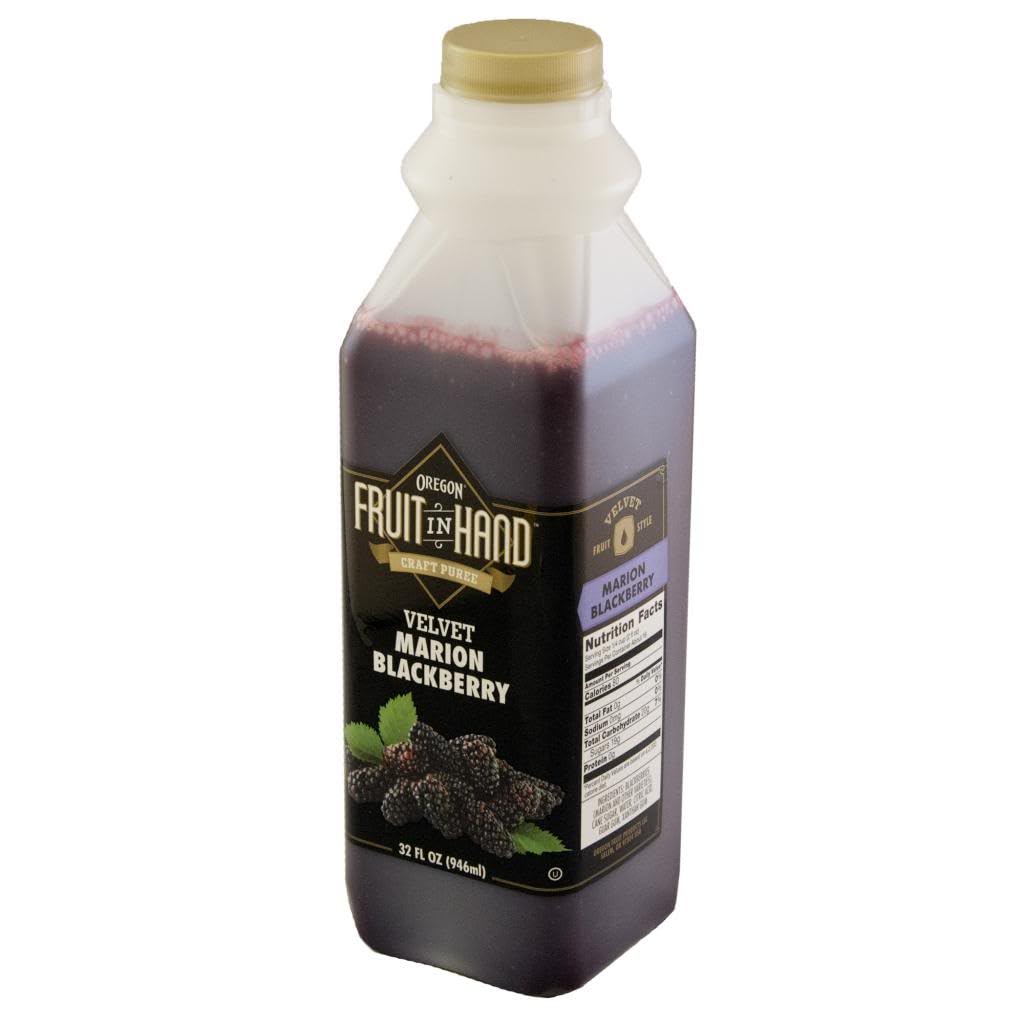 Fruit in Hand Marion Craft Puree by Oregon – 32 Fluid Ounce, Pack of 6