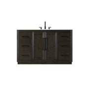 Elegant Kitchen and Bath 54" Single Bathroom Vanity in Chocolate Oak by Elegant Lighting – Wood, Chocolate Oak, Model 5607839