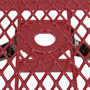 Global Industrial Red / 96 inches x 60 inches x 29.5 inches / Industrial Picnic Tables