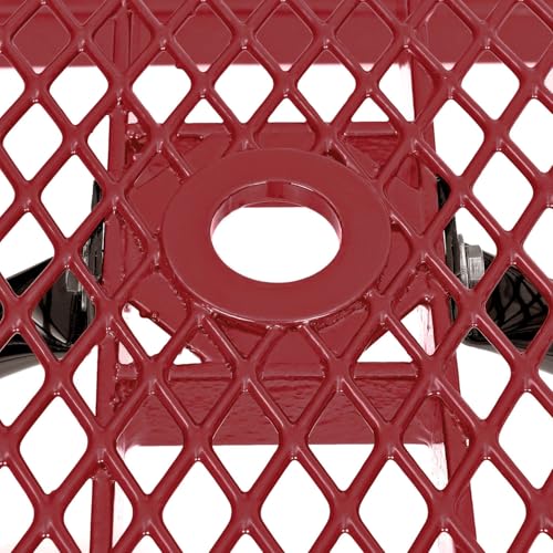 Global Industrial Red / 96 inches x 60 inches x 29.5 inches / Industrial Picnic Tables