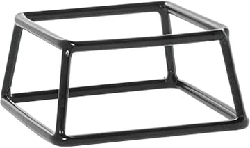 HUBERT Pedestal Display Riser Square Black Rubber-Coated - 7"L x 6"W x 3"H