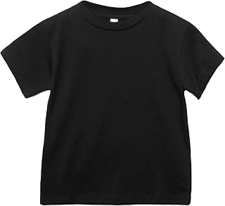 BELLA+CANVAS Bella + Canvas Youths Crew Neck T-Shirt (M) (Black)