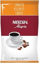 Nescafe Alegria Smooth Dark Roast Instant Coffee - Caffeinated, 14.1oz Bag (3-Pack) for Quick Brew