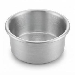 Professional Mini Cheesecake Pan with Removable Bottom by Glownary – 3 1/4" x 2", 0.5 liters, Aluminum, Silver, Model Mck325