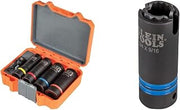 KLEIN TOOLS Impact Socket Set (5-Piece) + Slotted Impact Socket (3/4 and 9/16-Inch)
