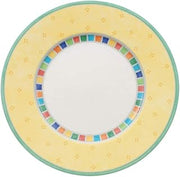 Villeroy & Boch Twist Alea Limone Salad Plate, 8.25 in, Premium Porcelain, White/Yellow