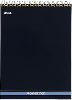 Mead Writing Pads, Wide Ruled Paper, 8-1/2" x 11", 70 Sheets, Memo Pads, Note Pads, Steno Pads, Yellow (59880)