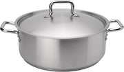 Browne Foodservice Elements 15 Quart Stainless Steel Brazier w/Cover, NSF