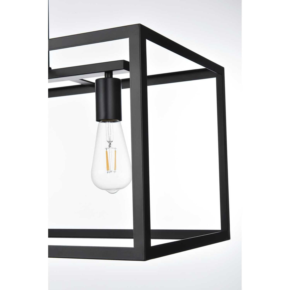 Judah Four Light Pendant Black by Lighting Design – Iron, Black