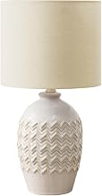 Monarch Specialties I 9859 Lighting, Table Lamp, 19" H, Ivory Ceramic, Ivory/Cream Shade, Transitional