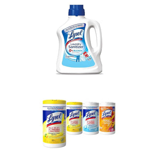 LLS 90 oz. Crisp Linen & Lysol Disinfecting Wipes 4x80 ct. Lemon + Mango + Crisp Linen – Commercial Grade