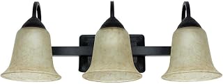 Feit Electric 73804 3-Light Led Vanity Fixture, Oil Rubbed Bronze, 21-3/4", Uses (3) 24W Integrated Led Modules, 25.75 " x 22.125 " x 18.25"