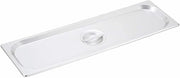 Winco Long Solid Cover for Steam Table Pan | Half-size fit, Corrosion resistant, Foodservice, Great for Steam Tables, Buffets and Food Preparation