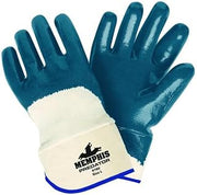 Memphis MCR Safety 9761R Predator, Fully Coated Rough Nitrile Safety Cuff Size Medium 12-Pairs