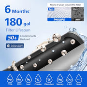 PHILIPS 12-Cup / White / 100.0 ounces Under-Sink & Countertop Filtration
