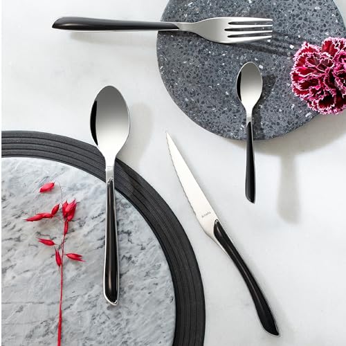 Amefa 16 Piece Cutlery Set for 4 People / Green / Modern Flatware Sets