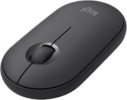 Logitech Pebble Wireless Mouse with Bluetooth or 2.4 GHz Receiver - Graphite