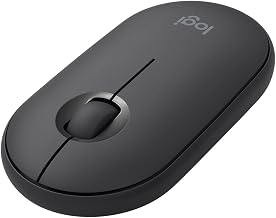 Logitech Pebble Wireless Mouse with Bluetooth or 2.4 GHz Receiver - Graphite