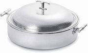 5904H Cook Buffet Collection 4 Quart Induction Chafing Dish, Round, with Lift Off Dome Lid, Hammered Finish