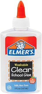 Elmer's E305 School Glue Washble Clear, 5 oz, Clear (Pack of 24)