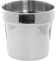 HUBERT Bain Marie Inset Pan, 11 Quart Stainless Steel Bain - 11 1/10"Dia x 8 2/5"H