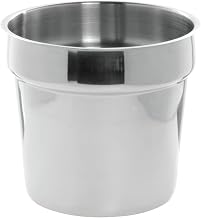 HUBERT Bain Marie Inset Pan, 11 Quart Stainless Steel Bain - 11 1/10"Dia x 8 2/5"H