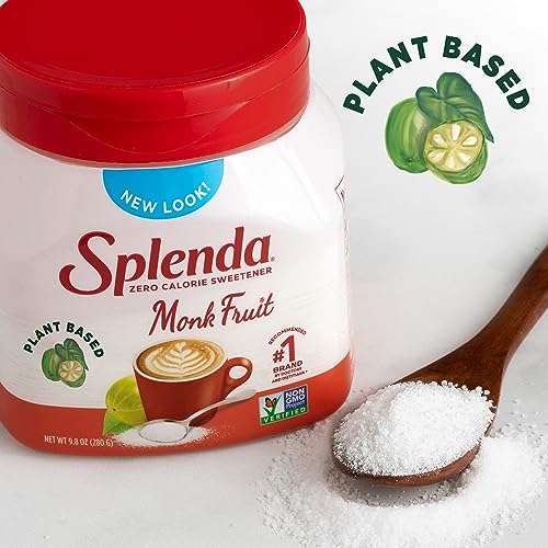 SPLENDA Monk Fruit / 9.8 Ounce (Pack of 2) / 1 Stevia