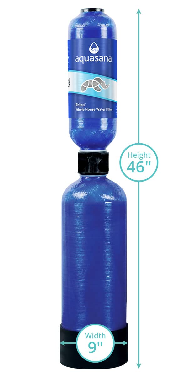 Aquasana 46" Height Filter Replacement Tank / Blue / 1 Whole House Water Treatment Systems