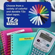 P-Touch Handheld Personal Label Maker with Tape by Brother – 6, Blue, Model PTH103W