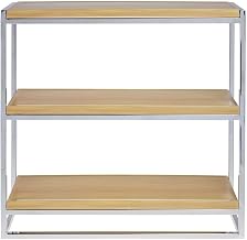 HUBERT Cerve Collection 3-Tier Display Stand with Butcher Block Shelves