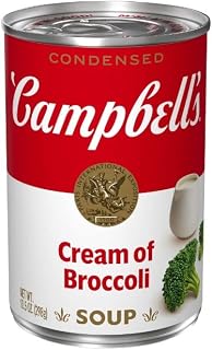 Campbell's Condensed Cream of Broccoli Soup, 10.75oz Can (Pack of 6)