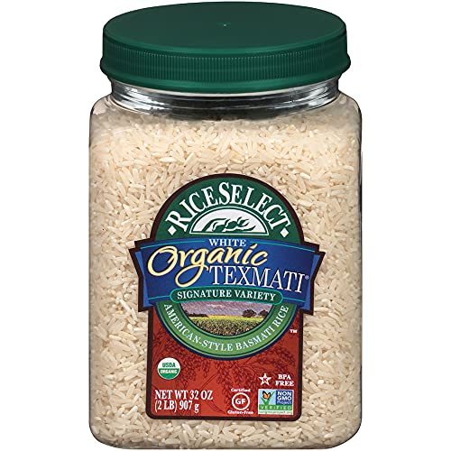 RiceSelect 32 Ounce (Pack of 4) / Organic Texmati White / 4 Basmati