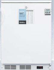 ACCUCOLD FF7LWPLUS2 24-Inch Wide All-Refrigerator - White; ADA Compliant; NIST Calibrated Temperature Display; Commercially Approved; RHD (Right-Hand Door Swing); CARB Compliant