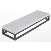 Black Display Riser with Marble Top - 3 1/5" H by HUBERT – Melamine, Black, Model 33037+34778