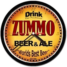 ZUMMO beer and ale cerveza wall clock
