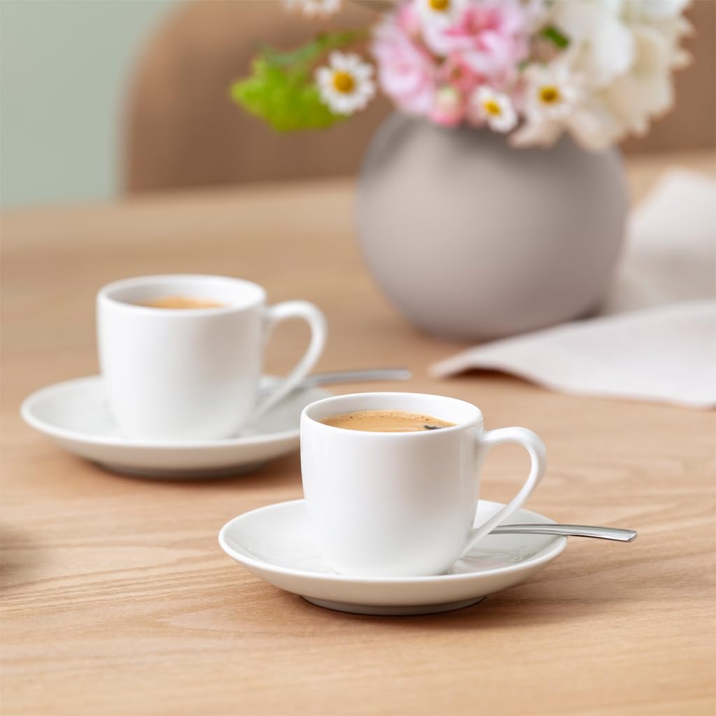 Saucer Espresso Cup 12 cm by Villeroy & Boch – Small, Porcelain, White, Model 1041531430