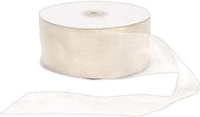 Offray LLC 795864 Berwick Offray Simply Sheer Asiana Ribbon -2-1/2" W X 100 yd - Antique White Ribbon
