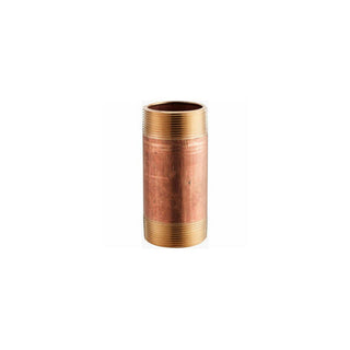 1/2" x 4-1/2" Pipe Nipple by Merit Brass – Lead,Brass, Red,Yellow, Model 2108-450