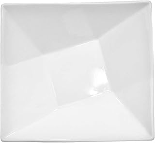 CAC China 7 oz White Crystal Square Bowls 48 Ct