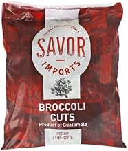 Savor Imports Individual Quick Frozen Broccoli Cuts, 2 Pound, 12 Per Case