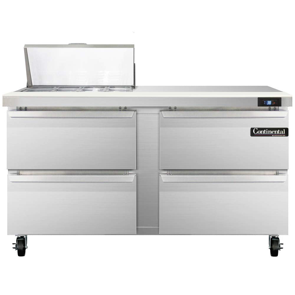 SW60-8C-D Sandwich Unit by Continental Refrigerator – 17.0 cubic_feet, Model SW60-8C D