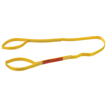 Polyester Eye & Eye Web Sling by Global Industrial – Polyester, Yellow, Model JLEE1601DFX6